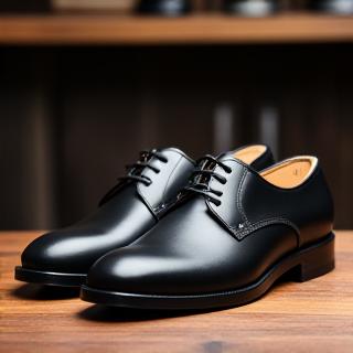 블랙 더비 슈즈